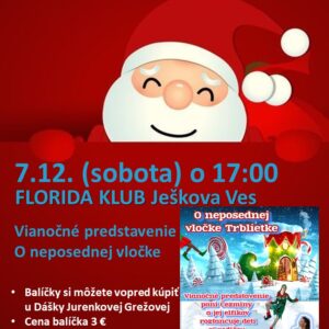 Príchod sv. Mikuláša 7.12.2024 (sobota) o 17:00