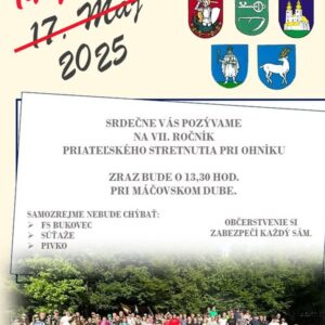 VII. ročník priateľského stretnutia obcí - nový termín – 14. júna 2025
